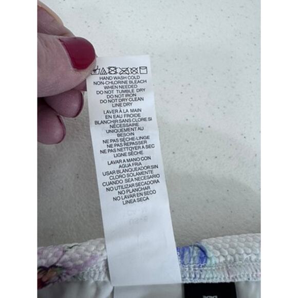 NWT!! "LA BLANCA" Mystic Palms,Shirred Band ,Hipster Bottoms SZ 6,Tropical,Ocean - Picture 4 of 8